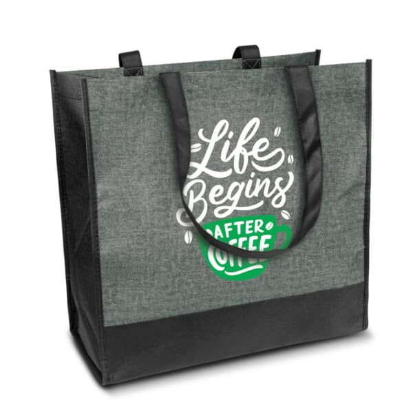 Branded Promotional Civic Shopper Heather Tote Bag