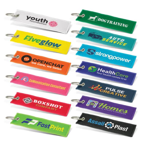 Branded Promotional Woven Key  Ring