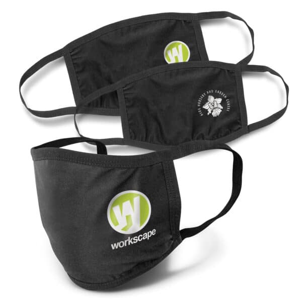 Branded Promotional Reusable 3-Ply Cotton Face Mask