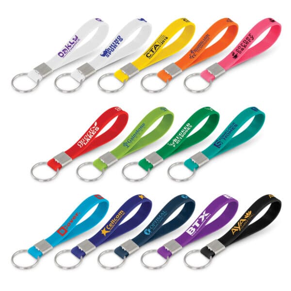 Branded Promotional Silicone Key Ring