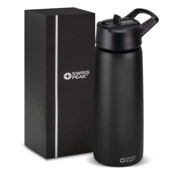 Branded Promotional Swiss Peak Stealth Vacuum Bottle