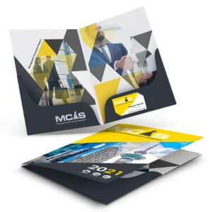 Branded Promotional A4 Presentation Folder With Twin Pockets