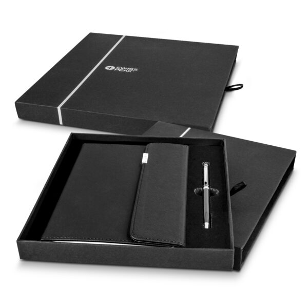Branded Promotional Swiss Peak A5 Notebook And Pen Set