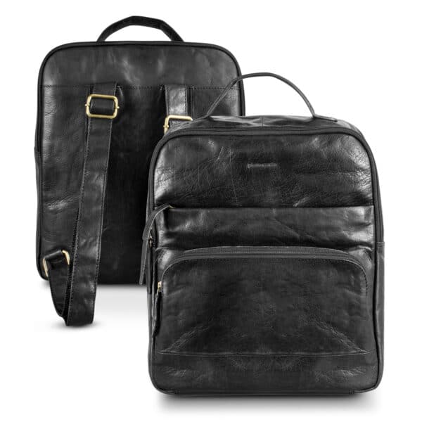 Branded Promotional Pierre Cardin Leather Backpack