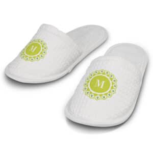 Branded Promotional Rochester Waffle Slippers