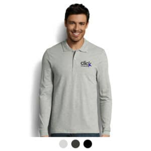 Branded Promotional SOLS Perfect Men's Long Sleeve Polo