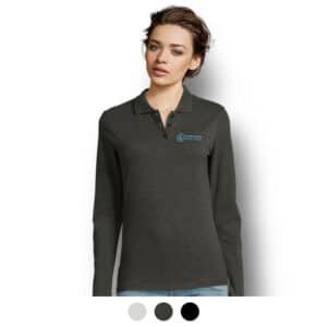 Branded Promotional SOLS Perfect Women's Long Sleeve Polo