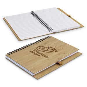 Branded Promotional Bamboo Notebook - Medium