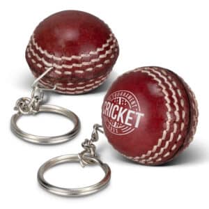 Branded Promotional Cricket Ball Key Ring