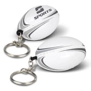 Branded Promotional Rugby Ball Key Ring