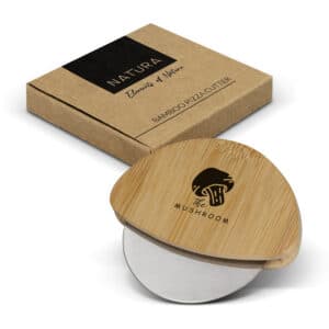 Branded Promotional Bamboo Pizza Cutter