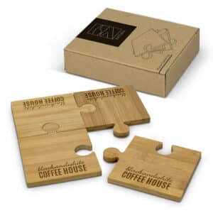 Branded Promotional NATURA Puzzle Coaster Set Of 4