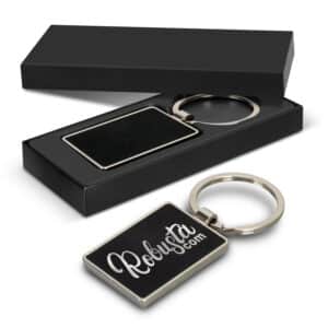Branded Promotional Capulet Key Ring - Rectangle