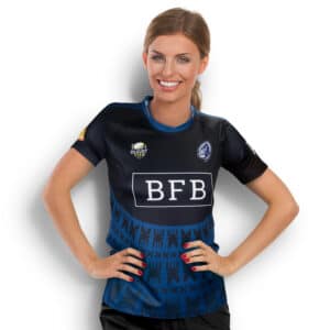 Branded Promotional Custom Womens Performance Rugby T-Shirt