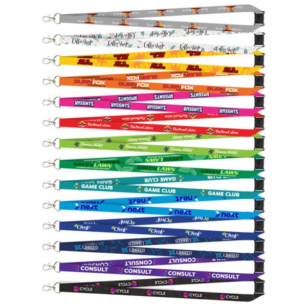 Branded Promotional Colour Max Lanyard 16Mm