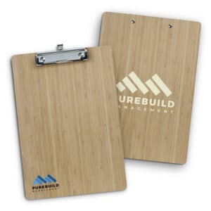 Branded Promotional Bamboo Clipboard