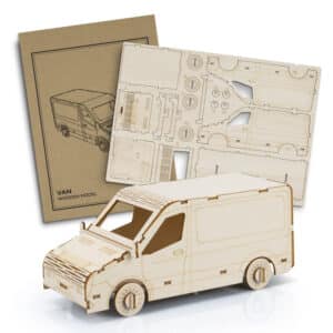 Branded Promotional BRANDCRAFT Van Wooden Model