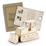 Branded Promotional BRANDCRAFT Bulldozer Wooden Model