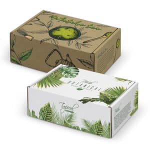 Branded Promotional Die Cut Box With Locking Lid - 175x130x65mm