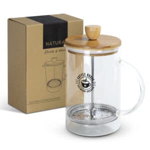 Branded Promotional NATURA Azzurra Coffee Plunger
