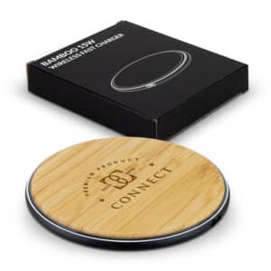 Branded Promotional Bamboo 15W Wireless Fast Charger