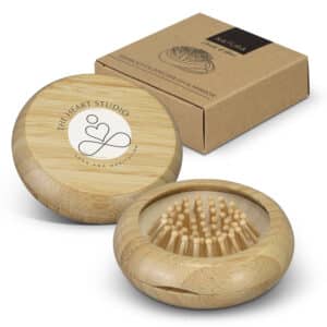 Branded Promotional NATURA Bamboo Brush And Mirror