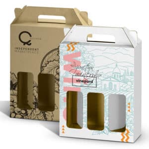 Branded Promotional Wine Carry Pack - Triple