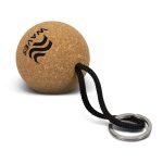 Branded Promotional Cork Floating Key Ring - Round