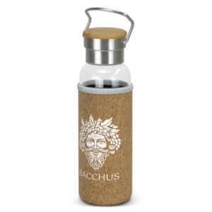 Branded Promotional Nomad Glass Bottle - Cork Sleeve