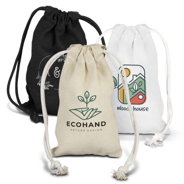 Branded Promotional Cotton Gift Bag - Small