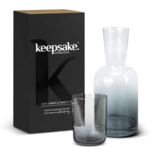 Branded Promotional Keepsake Dusk Carafe And Tumbler Set