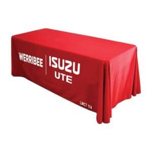 Branded Promotional 4 Foot Table Cover Throw