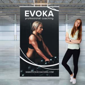 Branded Promotional Luxury Pull Up Banner Wide