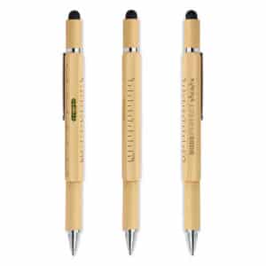 Branded Promotional Bamboo Tool Pen