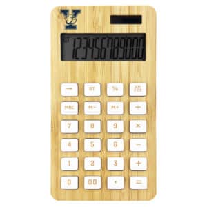 Branded Promotional Bamboo Calculator