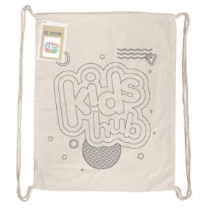 Branded Promotional Colouring Calico Library Bag