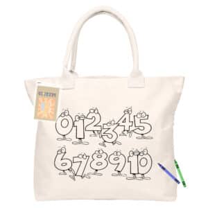 Branded Promotional Colouring Calico Shopper No Gusset