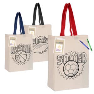 Branded Promotional Colouring Calico Trade Show Bag