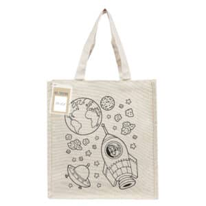 Branded Promotional Colouring Executive Canvas Tote Bag