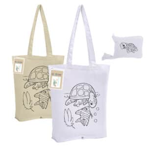 Branded Promotional Colouring Foldable Calico Bag