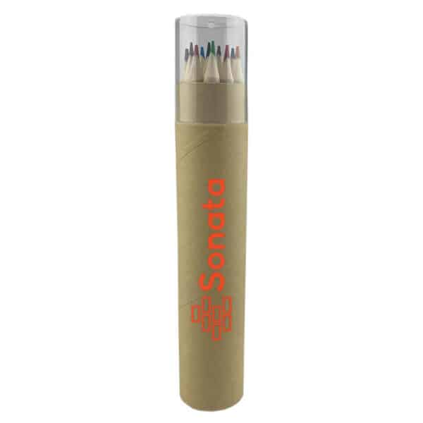 Branded Promotional Colour Pencil Tube