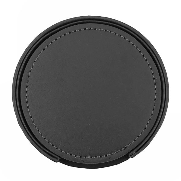 Franklin Leather Coaster Set Of 6 - Image 3