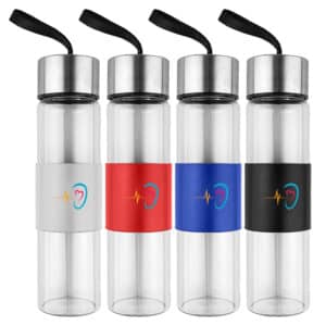 Branded Promotional Evoke Glass Drink Bottle