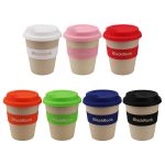 reusable coffee cup with logo