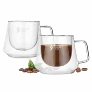 Branded Promotional Diamond Glass Coffee Cup
