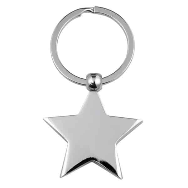 Branded Promotional Star Key Ring