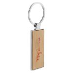 Branded Promotional Bamboo Long Key Ring