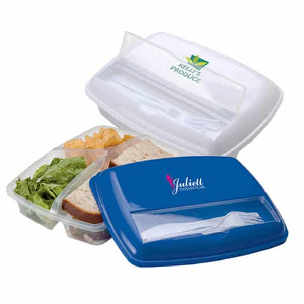Branded Promotional 3 Section Lunch Box