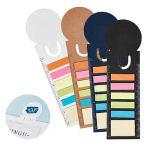 Branded Promotional Bookmark Ruler Sticky Note Pad