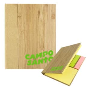 Branded Promotional Santo Bamboo Sticky Note
